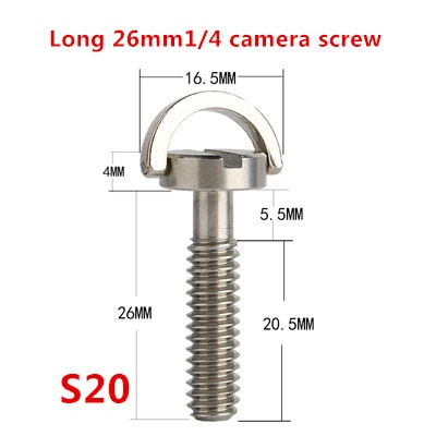 3 uds SLR, tornillo de placa rápida de 1/4 pulgadas con extensión de cabezal, 3/8 trípode, tornillo de cámara corta, conjunto para 1/4 y 3/8 tornillos de cámara