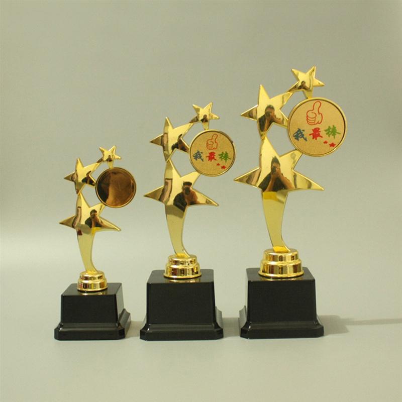 Mini Trofee Plastic Beloning Prijzen Decoratie Sport Awards Trofee Ceremony Voor Jongens Meisjes Party Feesten Golden