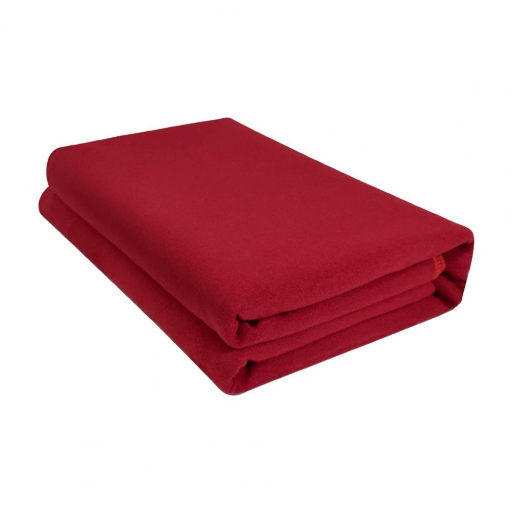 Mantas de Yoga antideslizantes, manta plegable anticaída, antipelusas, Color sólido, para viajes, deporte, Fitness, ejercicio, Pilates, esterillas de entrenamiento: Borgoña