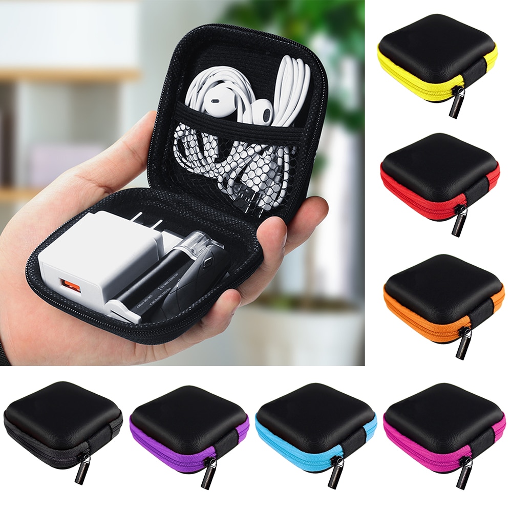 Mode Rits Hoofdtelefoon Case Reizen Opslag Multilayer Zak Voor Sleutel Oortelefoon Datakabel Oplader Outdoor Carry Draagbare