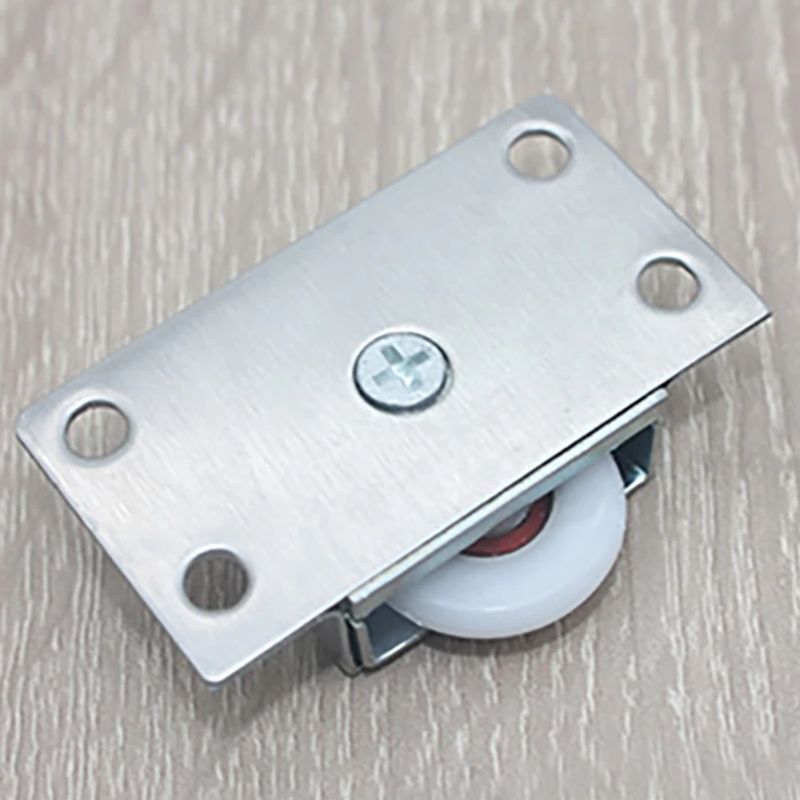 1 Juego de rodillos de rodamiento de puerta corredera de acero inoxidable, ruedas, muebles para el hogar, armario, puerta, polea, accesorio de Hardware