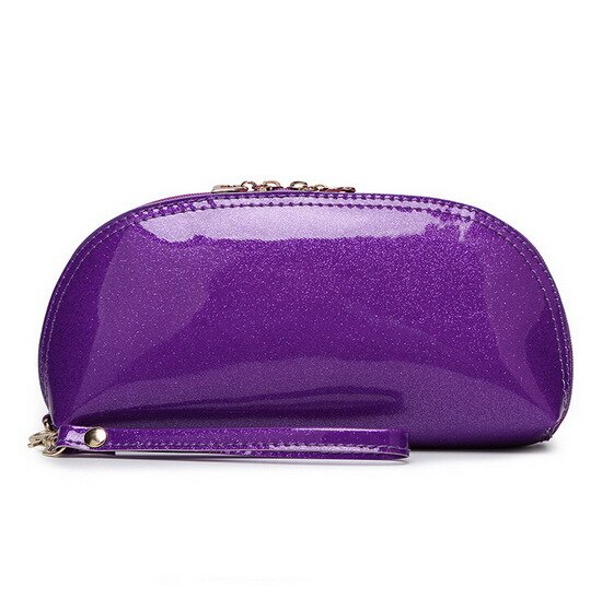 Summer candy PU patent leather day clutches star style Evening Bag Luxury purse 15 colors WLHB1146: shining purple