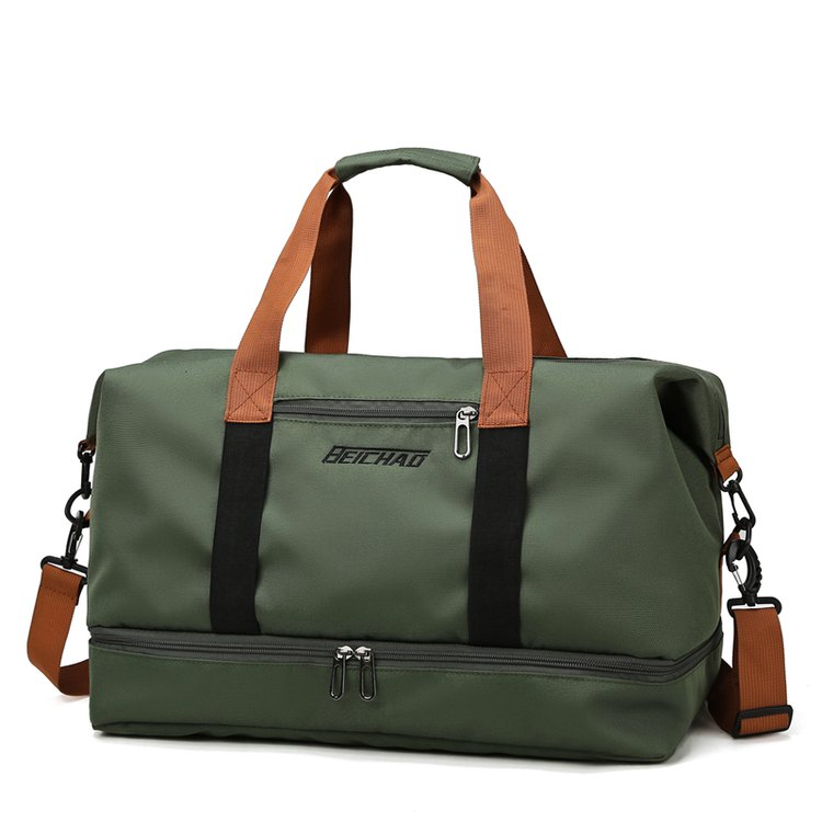 MARKROYAL Reisetaschen Für Frauen Große Kapazität Männer der Sport tasche Wasserdichte Weibliche Bote Tasche Trockenen Und Nassen: Beige