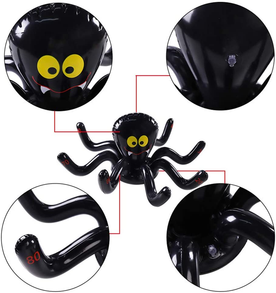 Max Fun Halloween Ring Toss Spel Opblaasbare Spinnen Voor Kids Halloween Party Gunsten Binnen Buiten Party Game
