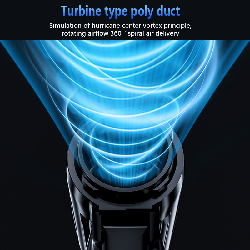 130000RPM hurricane handheld dust blower can be used for snow blowing, barbecue assistance, car cleaning, etc