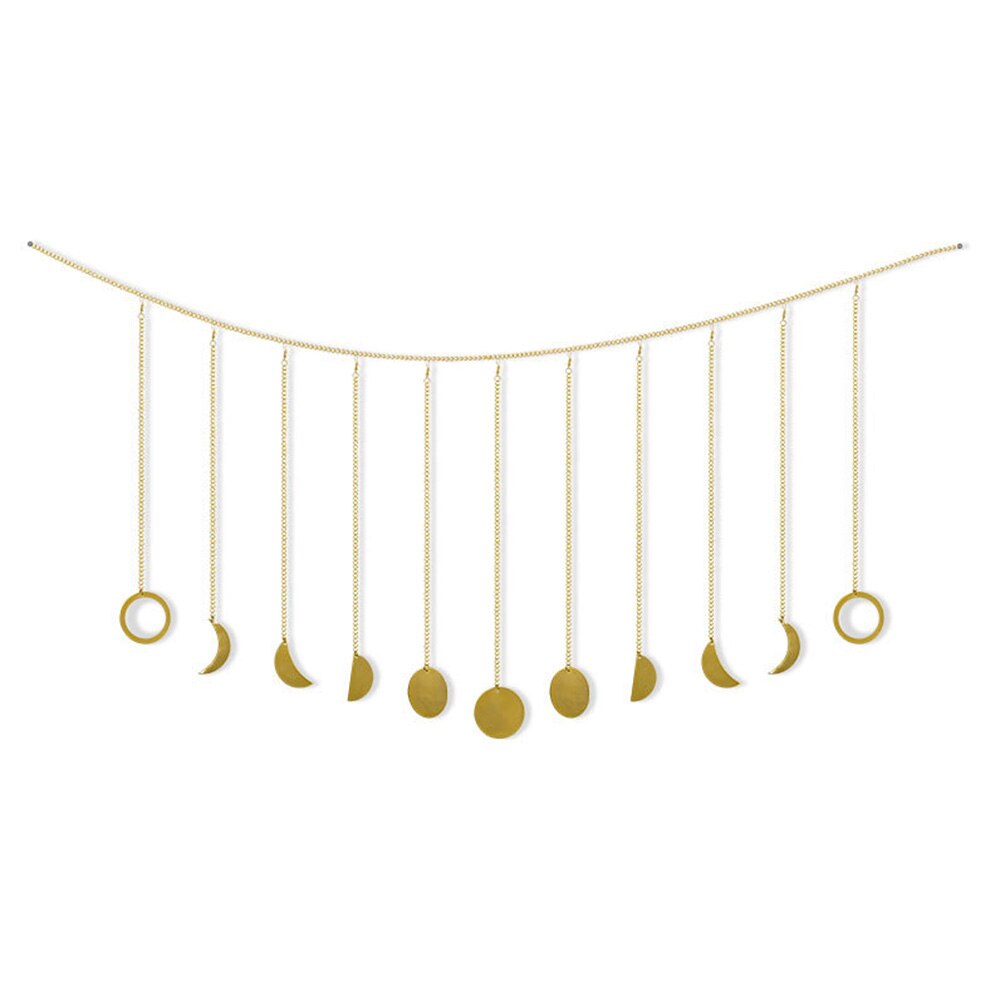 Para tapiz decorativo de pared de Macrame estrella colgante Luna decoración de Navidad tapiz de decoración de la habitación de colgando de la pared: 03