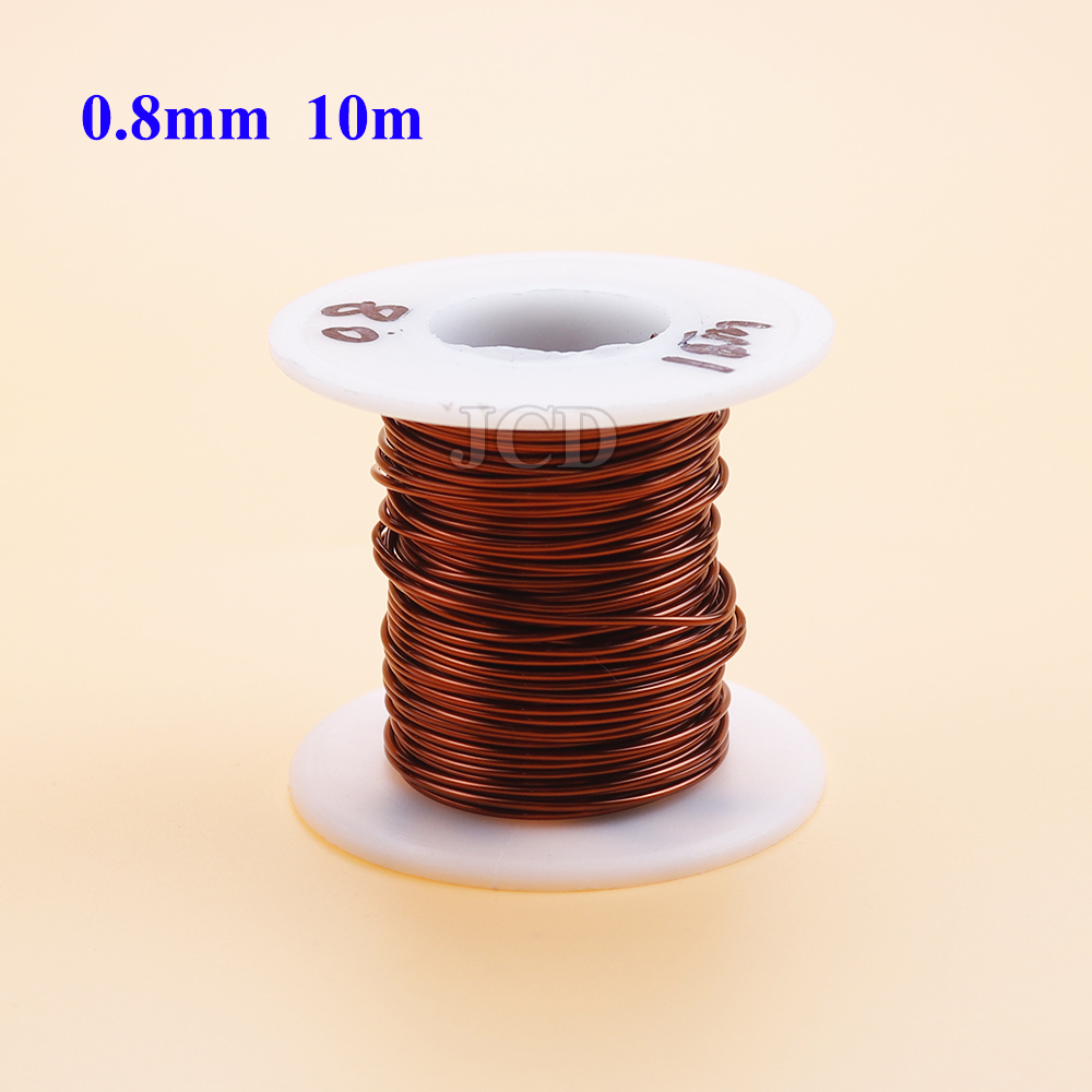 10m/50m/100m enameled copper wire enameled wire electromagnetic coil winding wire manufacturing electromagnet copper wire: Clear