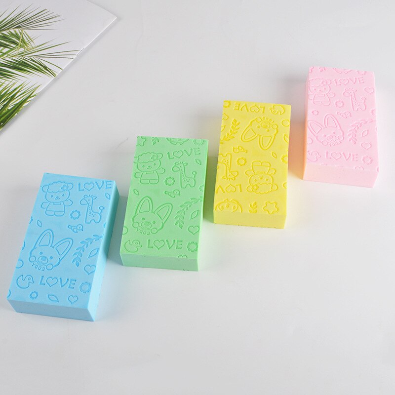 Baby bad svamp barn bad borstar svamp bomull gnugga kropp dusch tillbehör