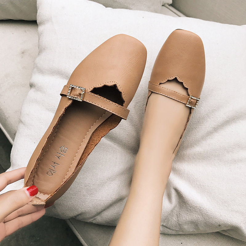 Dames flats mary janes slip-on platte schoenen witte bootschoenen gesp damesschoenen ballerina's comfortabele sneakers lente 6929