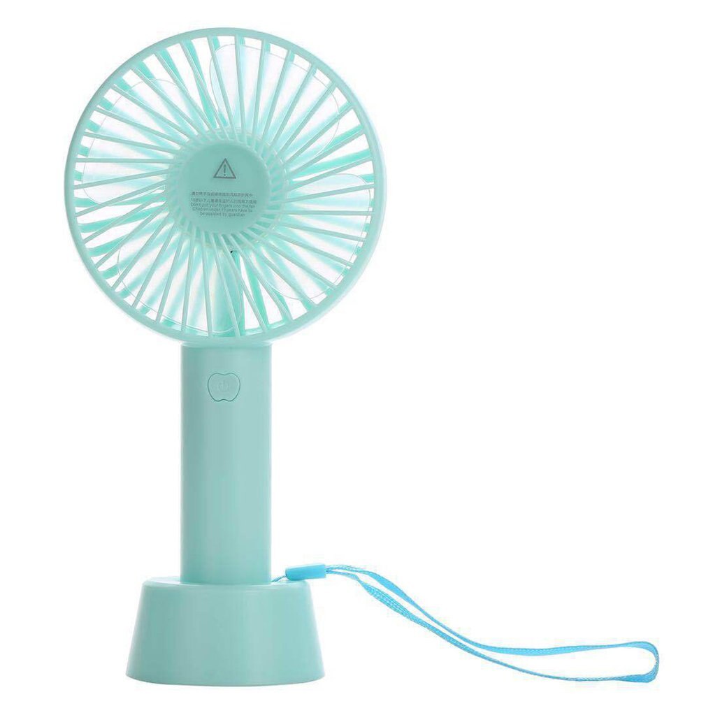 Rechargeable Portable Handheld Fan Without Battery Mini Usb Fan Four Leaf Fan Third Gear Wind Speed Silent Operation: blue