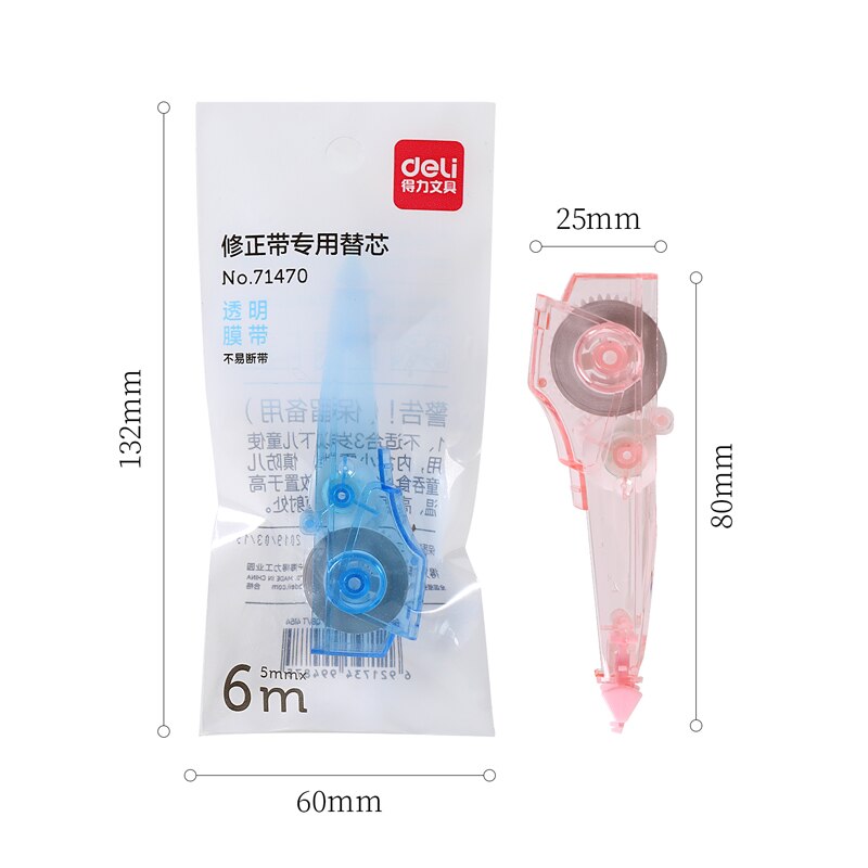 Deli Correction Tape Corrector Papeleria Replaceable Stationery Office School Stationery Supplies 71461