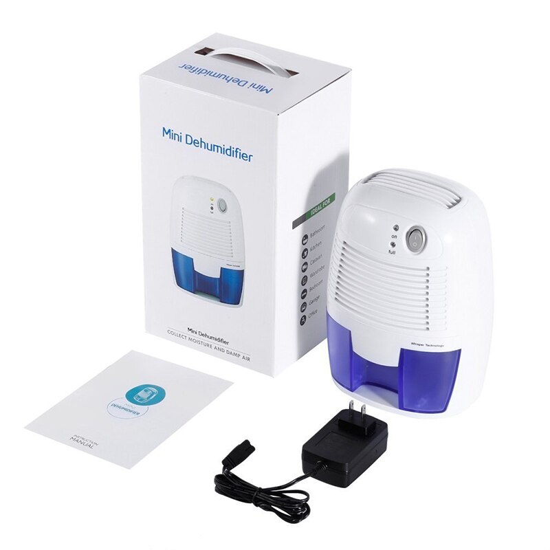 Mini desumidificador semicondutor para guarda-roupa, 500ml, desumidificador industrial à prova de umidade para casa