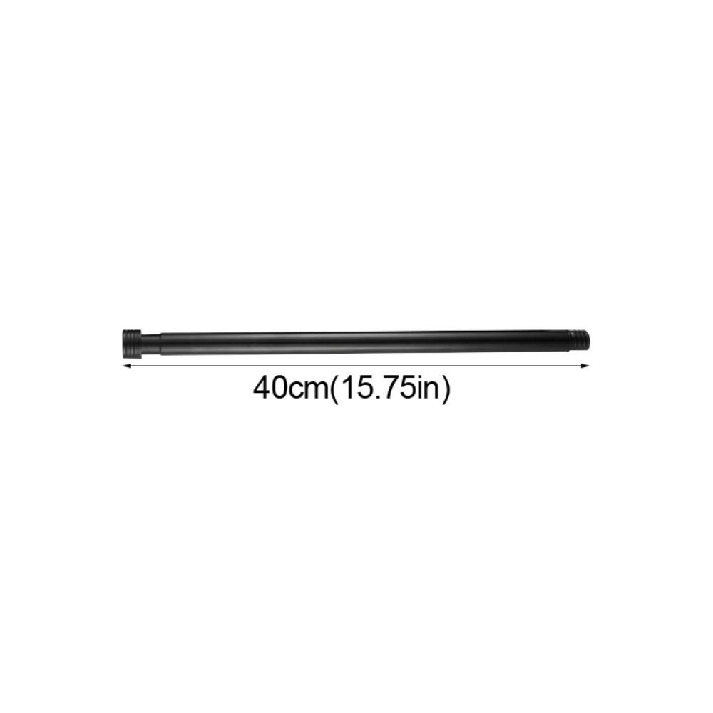 Stable Adjustable Curtain Rod Set Thread Thicken Curtain Rail Carbon Steel Black Drapery Curtain Telescopic Rod Cafe