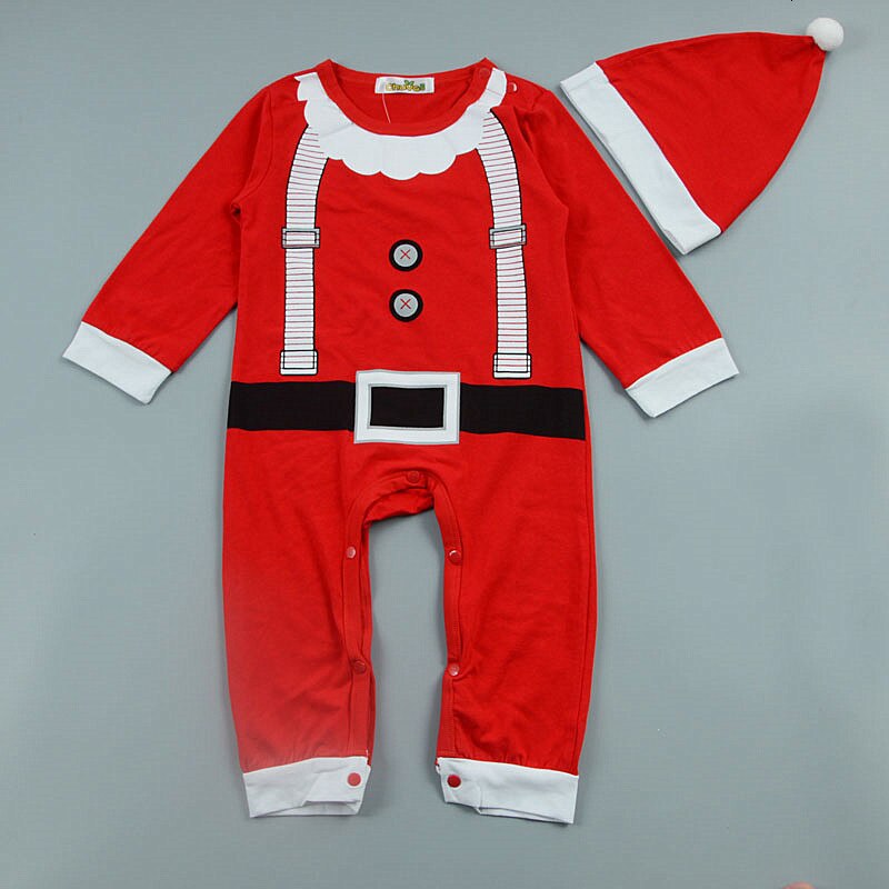 Mænd og kvinder baby efterår jul børnetøj babytøj heldragt romper juletøj langærmet jumpsuit