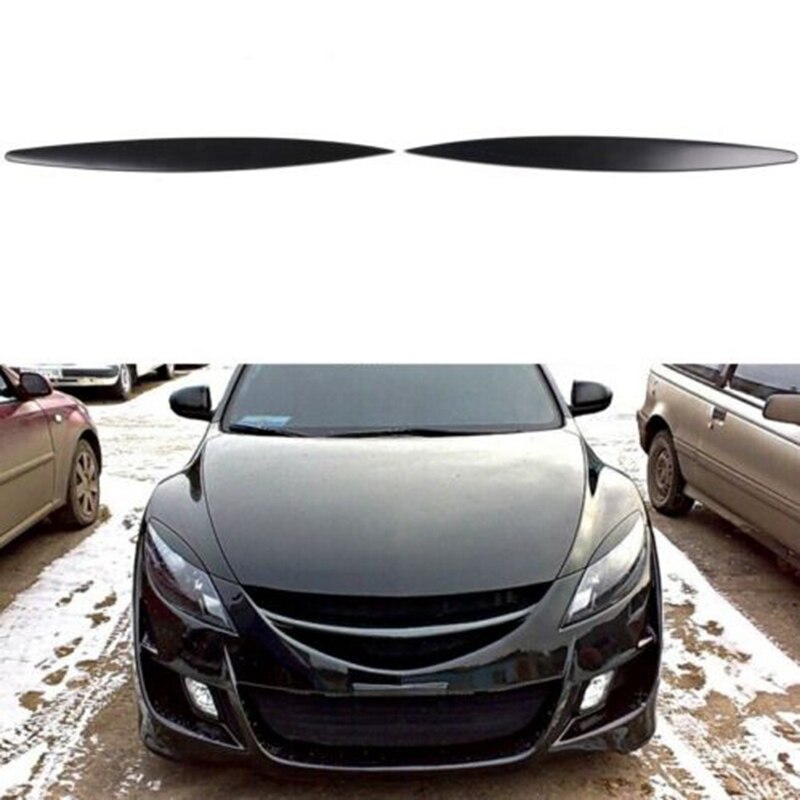 2Pcs Car Eyelids Eyebrows Headlights Covers Eyelash for Mazda 6 GH ...