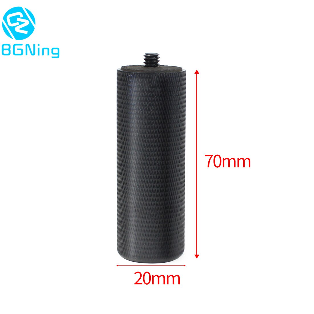 BGNing 1/4'' inch Metal Black Handle Hand Grip Camera SLR DSLR Stabilizer Non-slip Grip for LED Flashlighting Camera Accessories: black