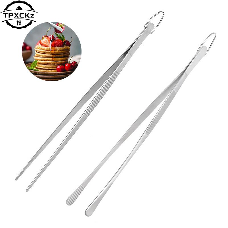 1pc 12 Zoll Küchen pinzette Edelstahl kochen extra lange Pinzette feine Pinzette Zange für Grill kochen Bartending-Werkzeuge