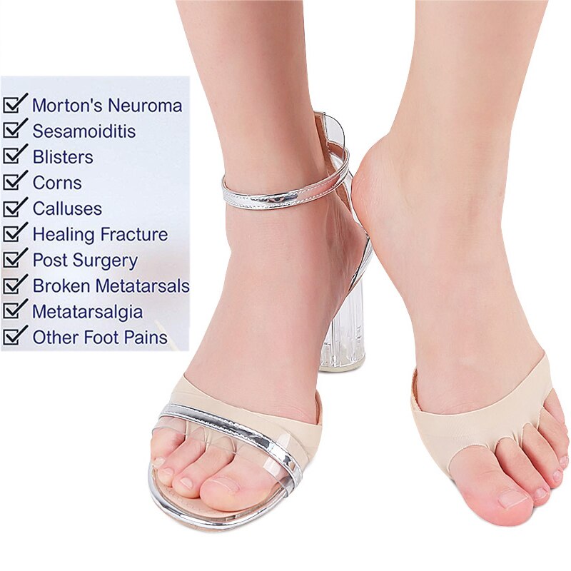 1 Coppia Di Cuscinetti Metatarsali Per Il Sollievo Del Dolore Al Piede