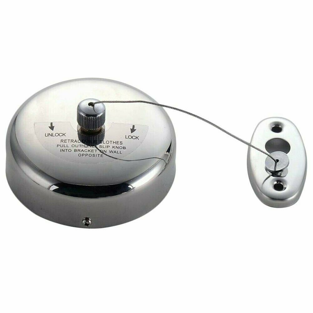 Stainless Steel Retractable Indoor Single Clothes Line 9feet /2.8m