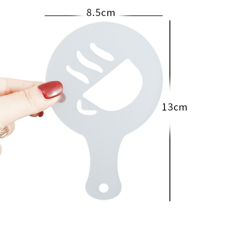 16 pieces coffee latte art stencils DIY Cappuccino cake decorating FoamTool CN (ColCreative Coffee Foam Plastic Garland Mold
