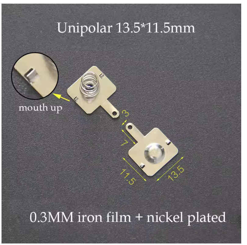 3Pairs AA Battery Contacts Spring Contact Band Plate 13.5/13/11.28*11.5MM 29*11MM Battery Connector Positive Electrode Negative
