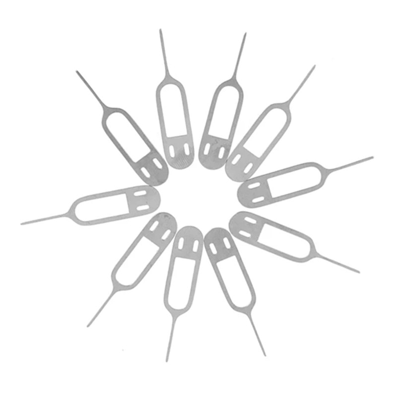 20-100pcs Metal Universal smile Sim Card Tray Pin Ejecting Removal Needle Opener Ejector For Mobile Phone