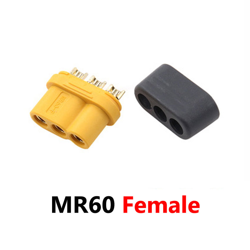 1x MT30 MR30 XT30U XT30PW MT60 MR60 XT60U XT60PW T-Type Male Female Socket Connector Lithium Battery Aircraft Model Banana Plug: black
