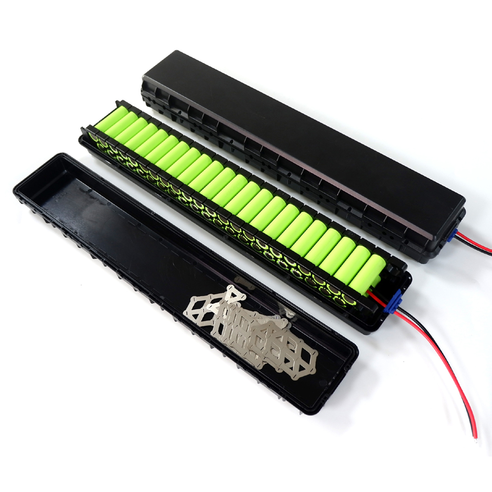 Caixa + suporte + níquel da bateria de íon-lítio 13S5P 48V 10Ah pode conter 65 células 18650