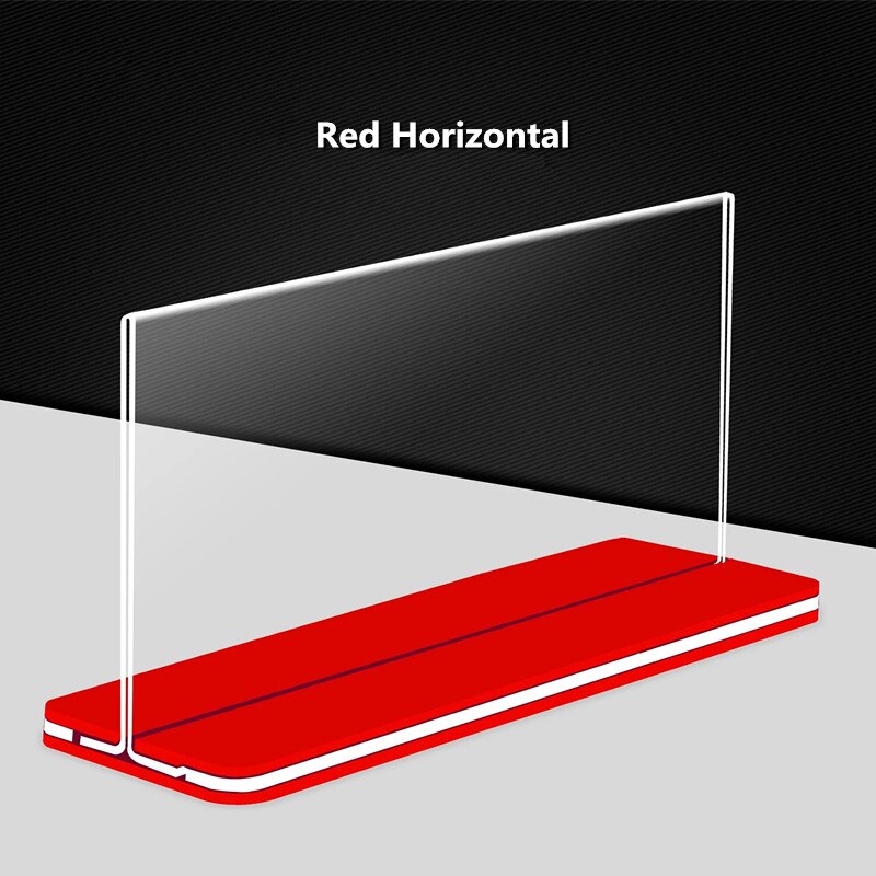 Support de Menu de Table en acrylique A5, cadre d&#39;affichage de Photo en papier, panneau publicitaire pour Restaurant hôtel: Red Horizontal