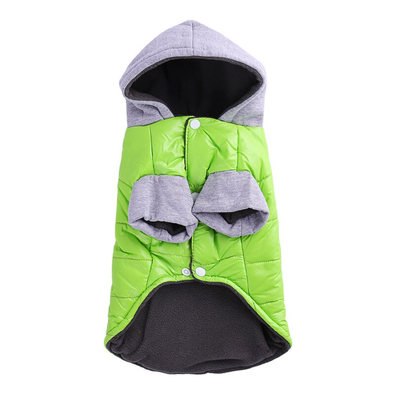 Warm Winter Dog Jacket Coat Puppy Pet Parkas Dog Vest Bulldog Clothes Waterproof Small Medium Dog Coat Clothes Multiple Sizes: green / XL