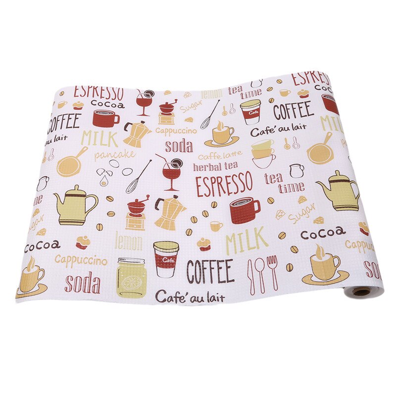 Waterdichte Keuken Tafel Mat Laden Kast Plank Liners Dikke Vocht Thuis Garderobe Pad Schoenen Kast Mat Muurstickers: Red 30X500cm