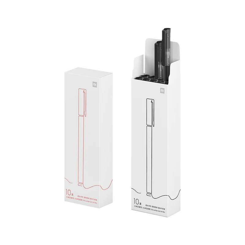 Xiaomi mijia zeichen stift 10pc/einstellen 0,5mm mi kaco kugelschreiber kern haltbarer zeichner stift nachfüllen schwarze Japan tinte