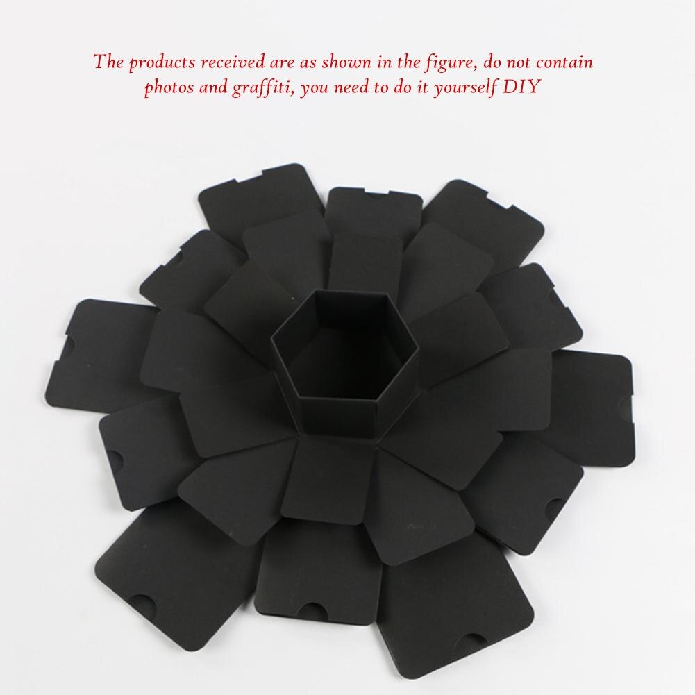 Hexagon 5-layer 6-sided Explosion Box Innovative Box DIY Photo Album Box