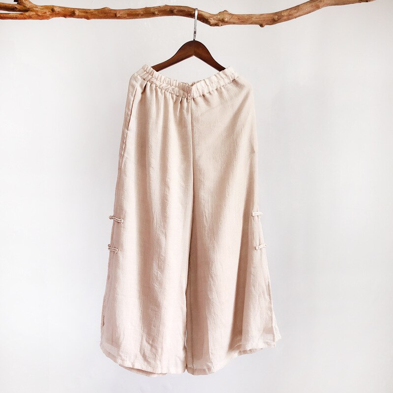 Catazer Tai Chi Uniform Kung Fu Uniform Traditional Chinese Clothing for Women Uniform Tang Suit Costume Show Kung Fu Pants: Khaki