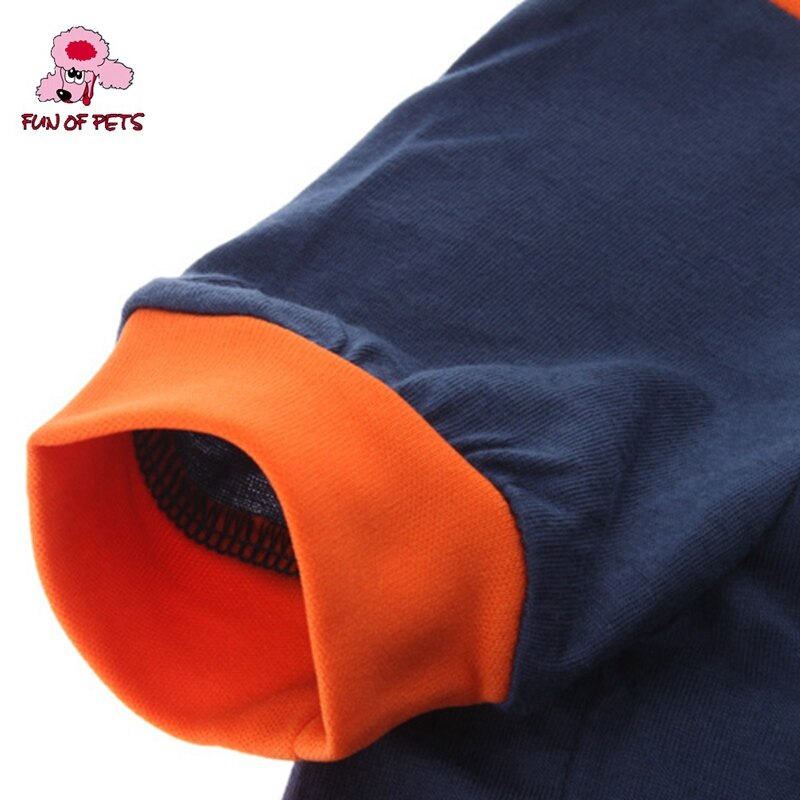 Spring and Autumn Stylish Orange Red "Cute Is For Poodles" Pattern T-Shirt for Pets Dogs Dog Clothes