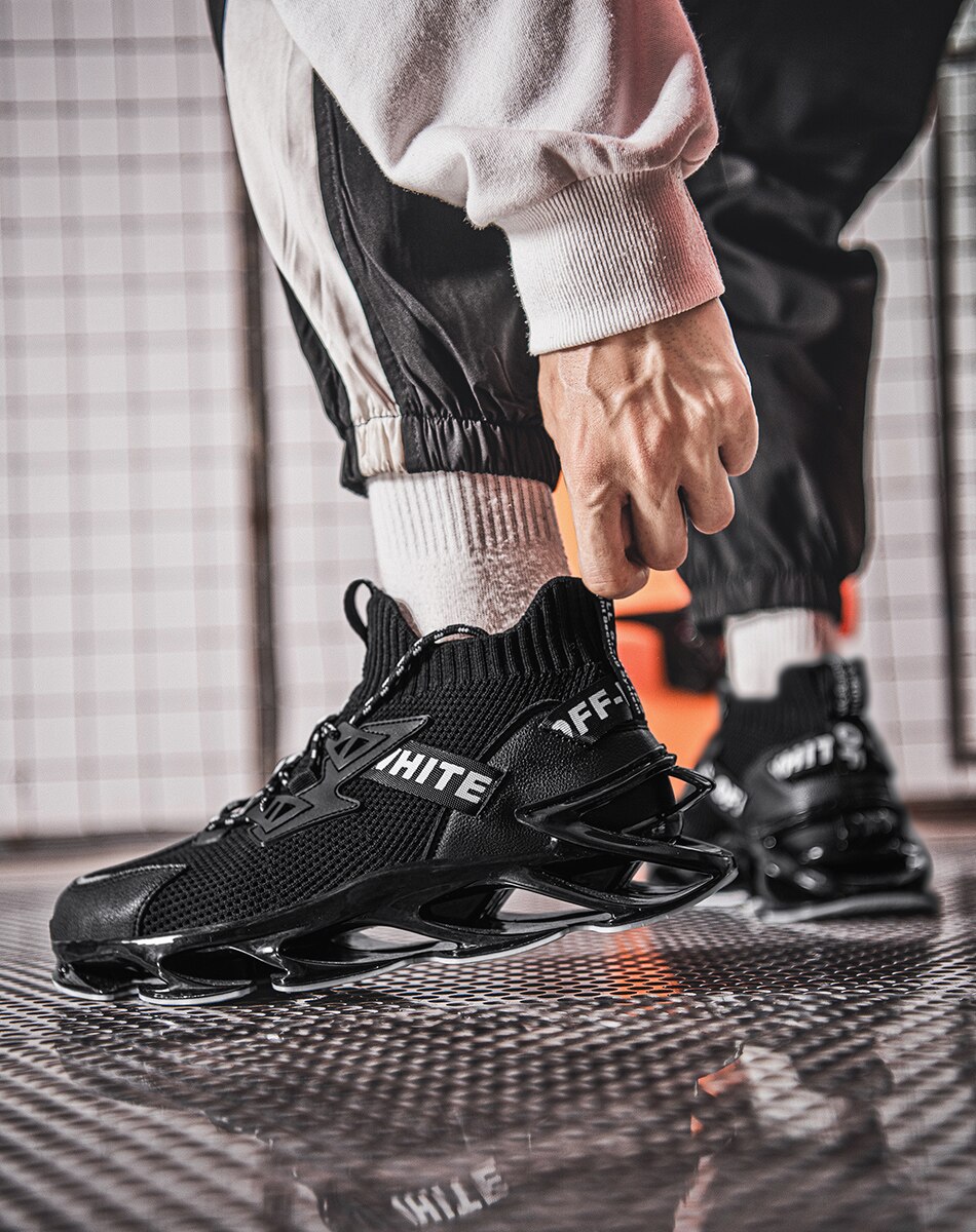 Kina 60%  rabatt konkurrenskraftigt pris stickade sneakers för män sneakers tianers skor män sportskor röda skor