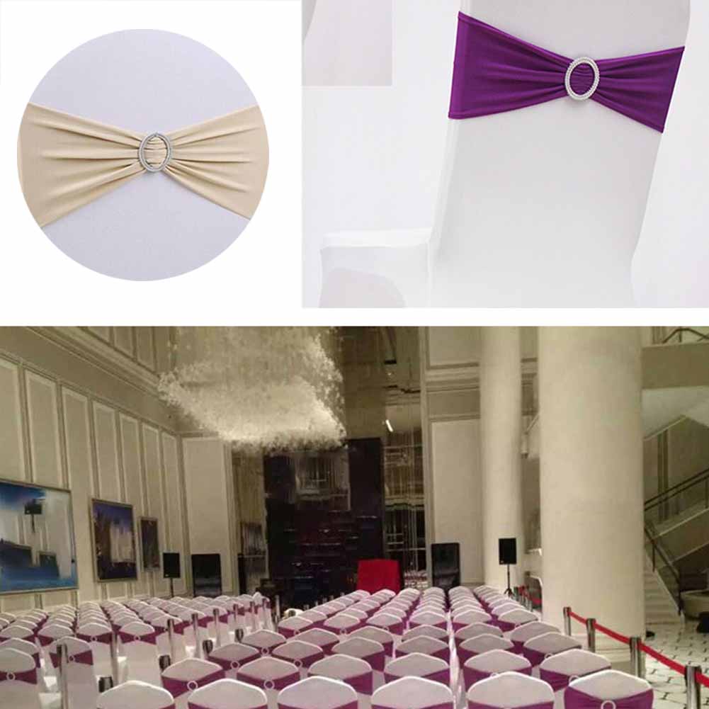Couverture élastique avec nœuds papillon décoratifs | Boucle de dos, nœuds papillon, décoration de dos de chaise, article nœud pour fêtes de mariage,