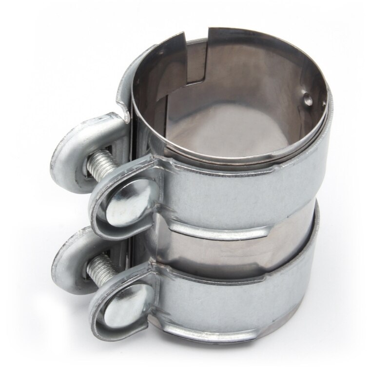 T304 Mild Steel Turbo Exhaust Pipe Clamp Downpipe Down Catback Muffler Cat Pipe Clamp