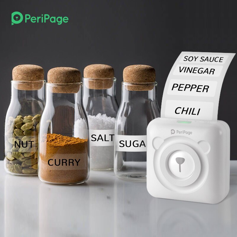 PeriPage 304dpi White Label Receipt Photo Wireless Mini Portable Thermal Bluetooth Printer A6