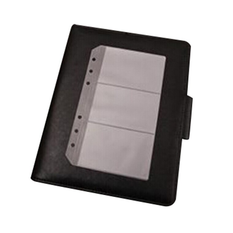 PVC Storage Bag for Notebook Diary Day Planner Zipper Bag Business Cards Transparent