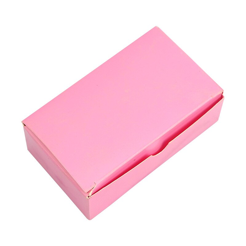 100pcs/box Color Word Card Blank Kraft Paper Handwritten Card Message Thank You Cards Label Bookmarks Learning Cards: Pink
