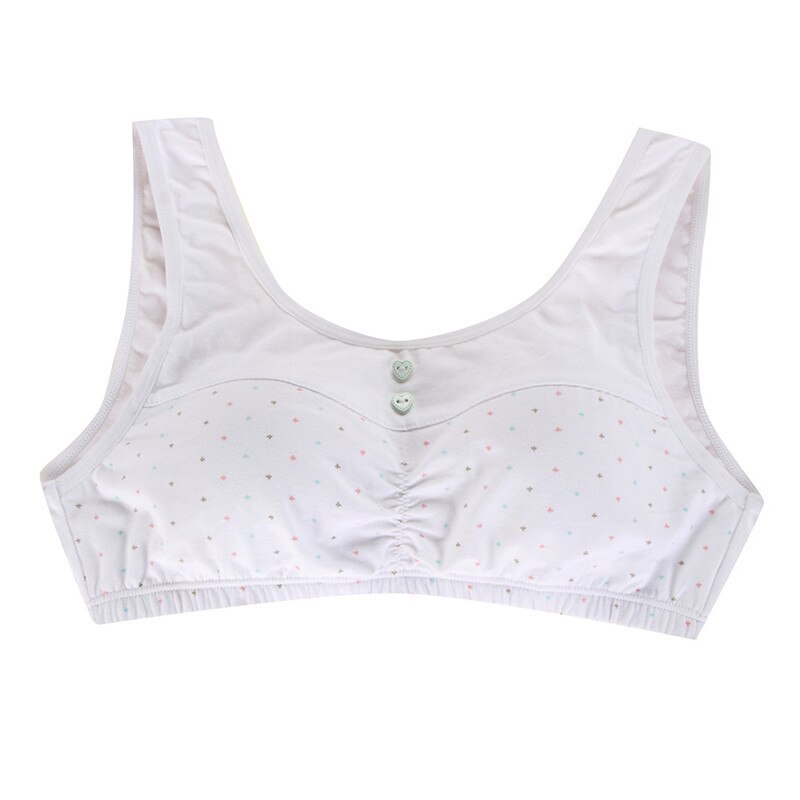 Baby Kids Bras Girls Underwear Clothes For Young Girls Training Bras Undergarment Girls Clothing Kids Tank Top Baby Clothes: White / M