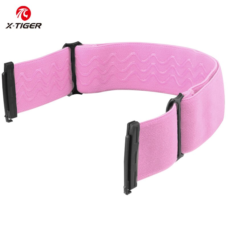 X-TIGER cinghia antisdrucciolevole degli occhiali da sci per gli occhiali da sci magnetici liberamente regolabile con la cinghia antiscivolo della fibbia: Pink