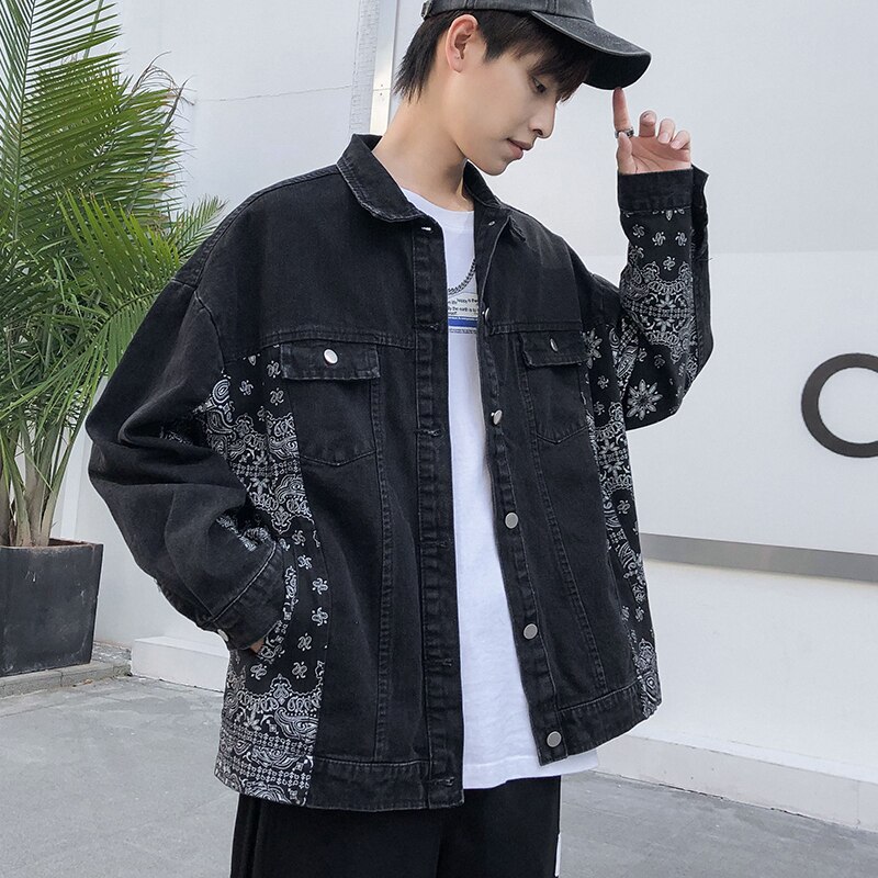 Mens Spring Cotton Denim Jackets Casual Cowboy Streetwear Spring Autumn Thin Slim Chinese Style Coats Single-Breas Tops 2022