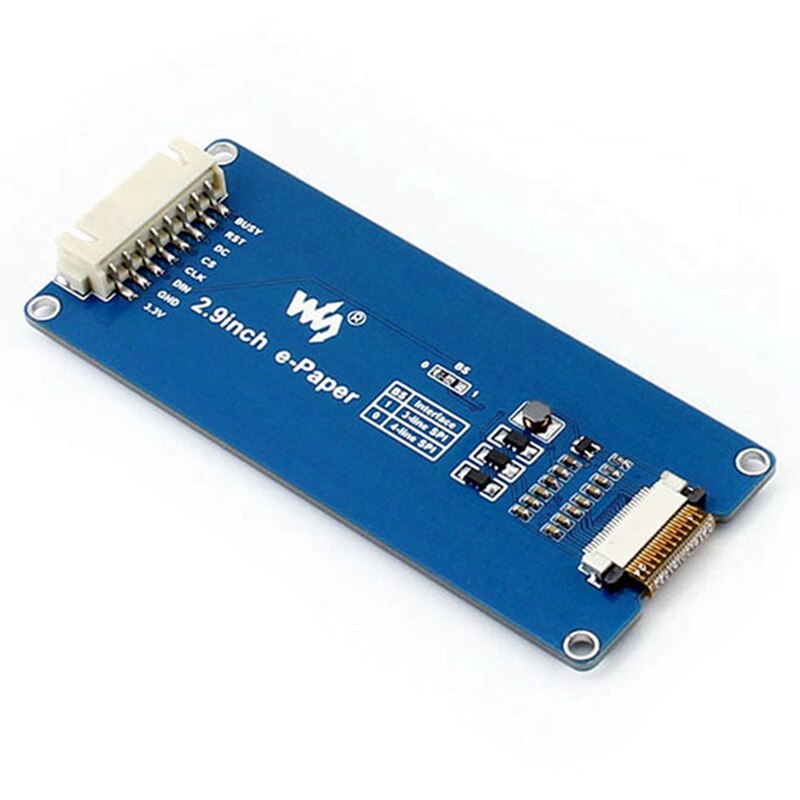 Waveshare 2.9 Inch Ink Screen Electronic Paper Screen Partially Refreshed Suitable for Raspberry Pi Shelf Label