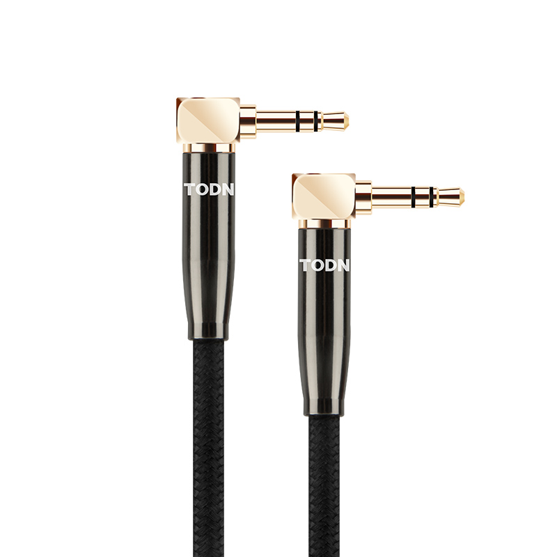 Cable auxiliar HIFI 3,5 para coche 6N OCC, conector de audio macho a macho para teléfono móvil: Gris / 3 m