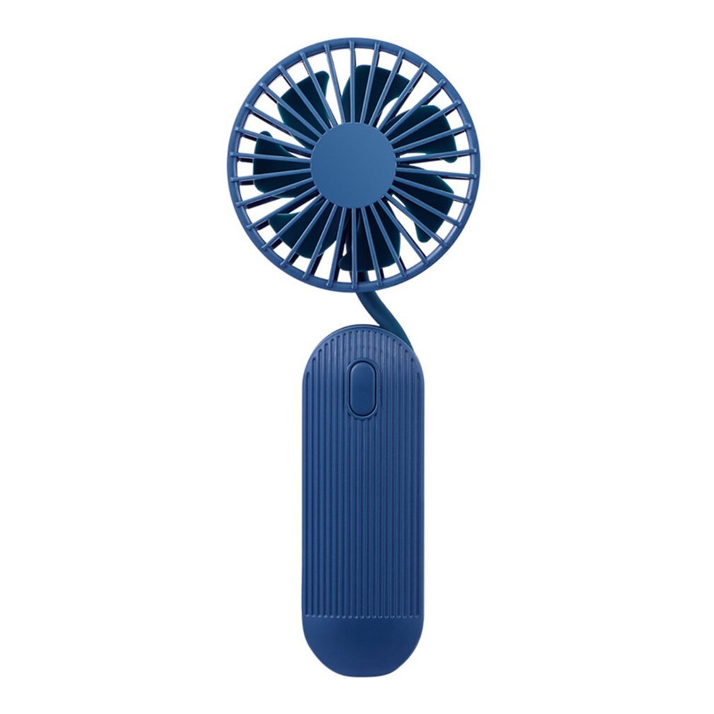 Mini Led Draagbare Hand Ventilator Batterij Operated Usb Power Handheld Mini Fan Koeler: blue
