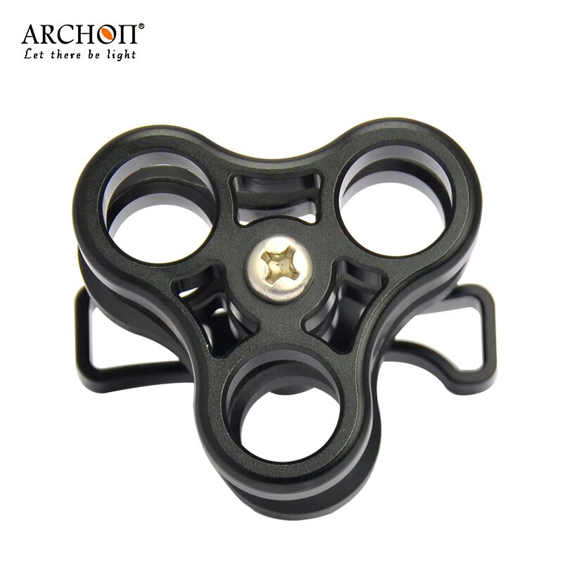 Archon Z11 Diving Flashlight Triple Clamp Video Torch Light Mounting Bracket Lamp Holder