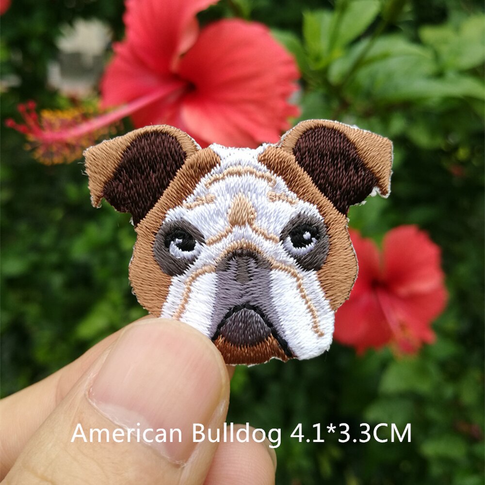 Cute baby pet dog embroidery patch clothes accessories T-shirt jacket decorative bag chest stickers DIY