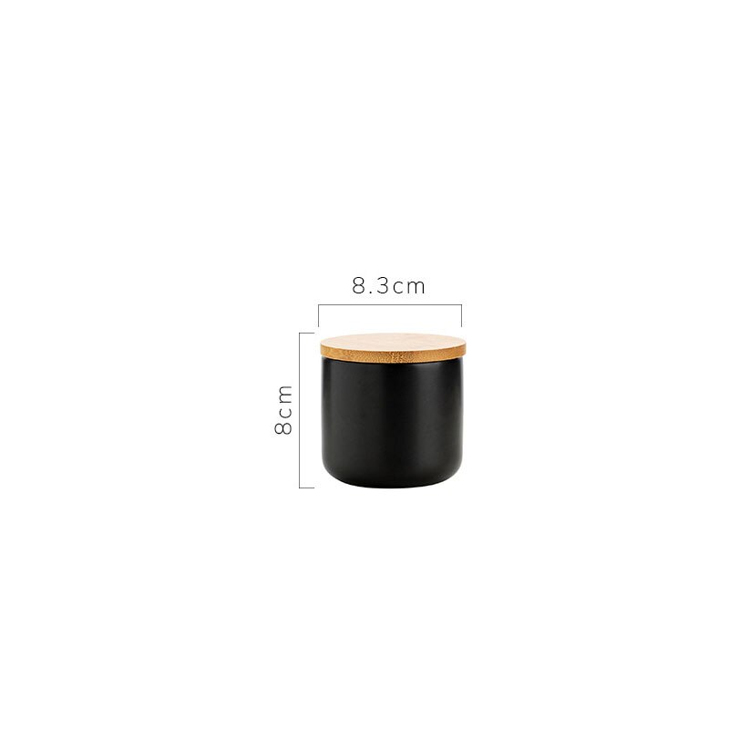 European Ceramic Storage Jar with Lid Marble Texture Kitchen Seal Cereal Dispenser Living Room Desktop Golden Stroke Candy Jar: C-small